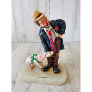 Ron Lee hamming it up‎ clown pig RARE baby gold vintage 2000